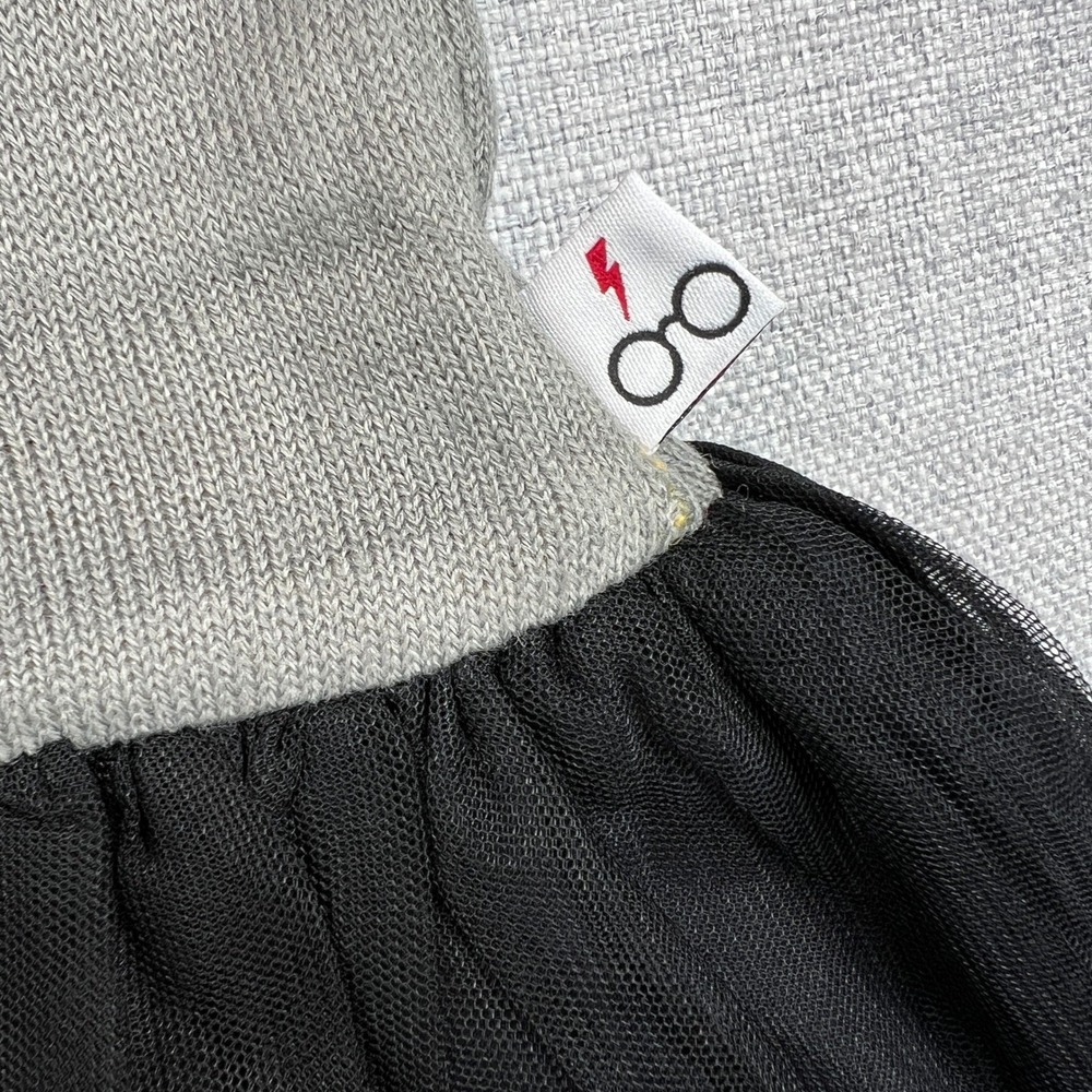 Harry Potter Gryffindor Sweater Dress Knit Tulle Skirt Girls 4T Wizarding World - Picture 5 of 9